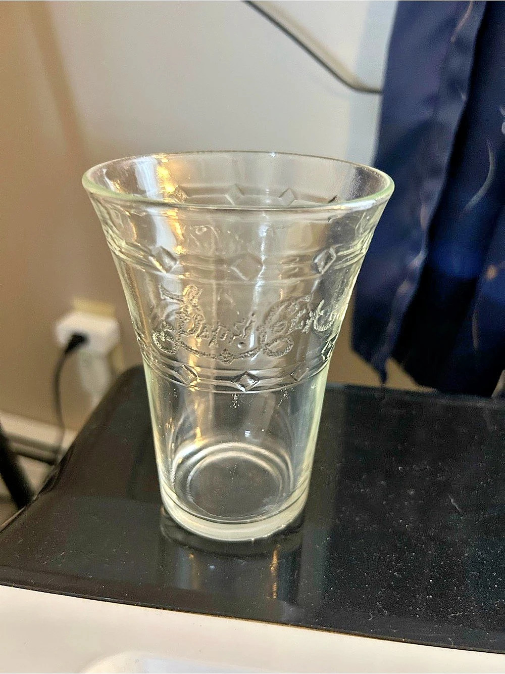 Pepsi Cola 75th Anniversary Etched Glass Tumbler